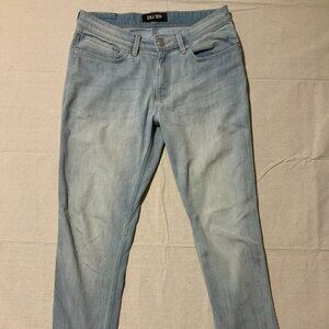 Duer DU/ER Jeans Mens 31x32 Blue L2X Slim Fit Light Wash Performance (Tag:32x32)
